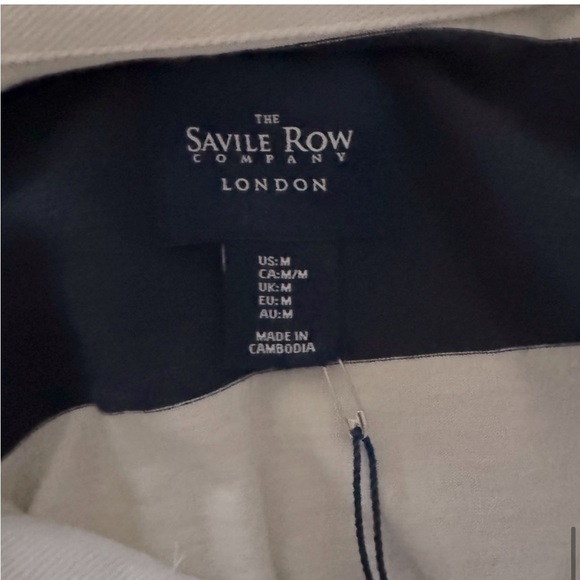 The Savile Row Company, Striped Long Sleeve Rugby Shirt, Navy/White, Size M, NWT - Picture 9 of 11